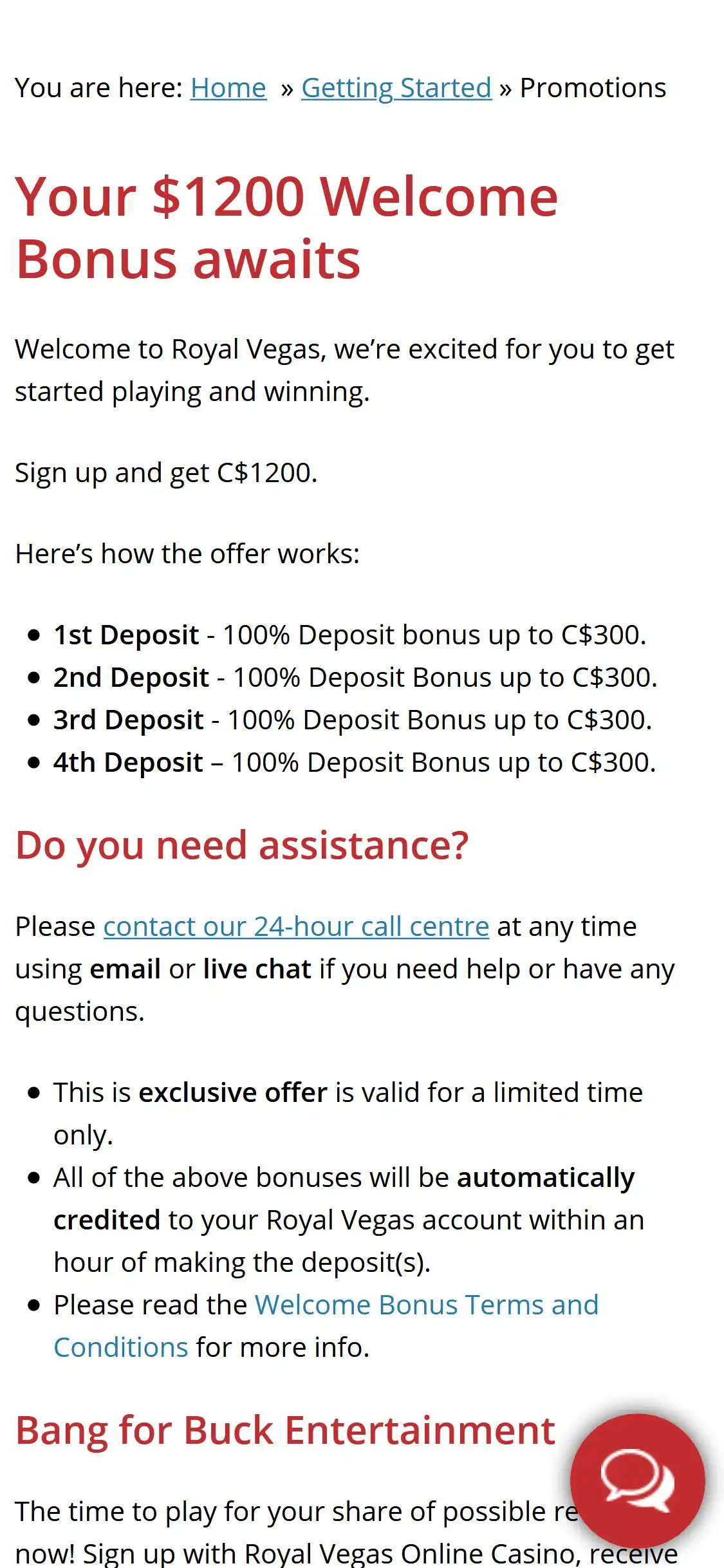 Royal Vegas Casino Mobile No Deposit Bonus Review