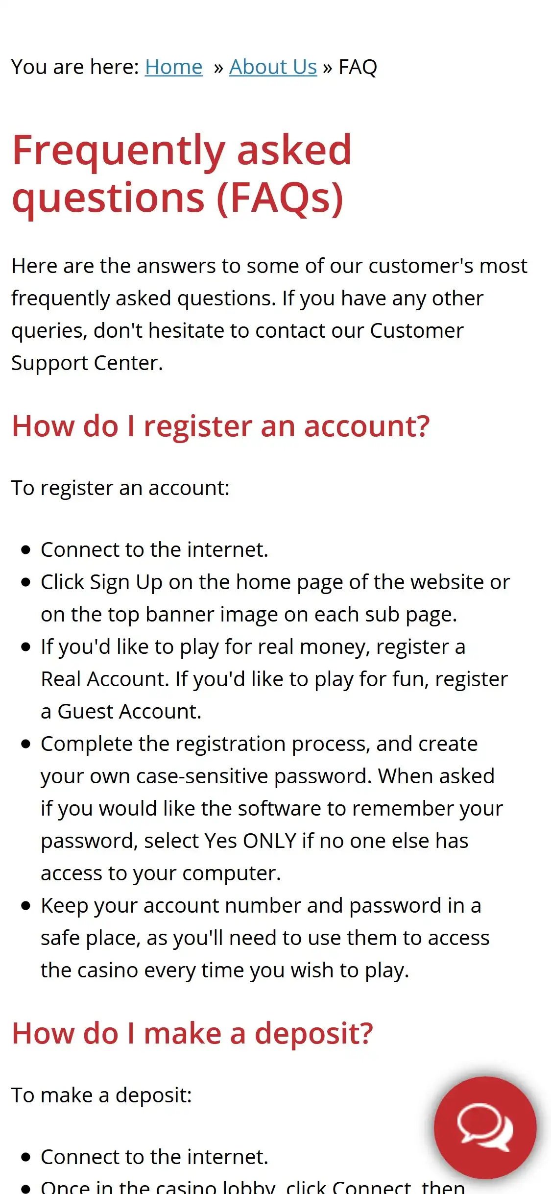 Royal Vegas Casino Mobile Support Review